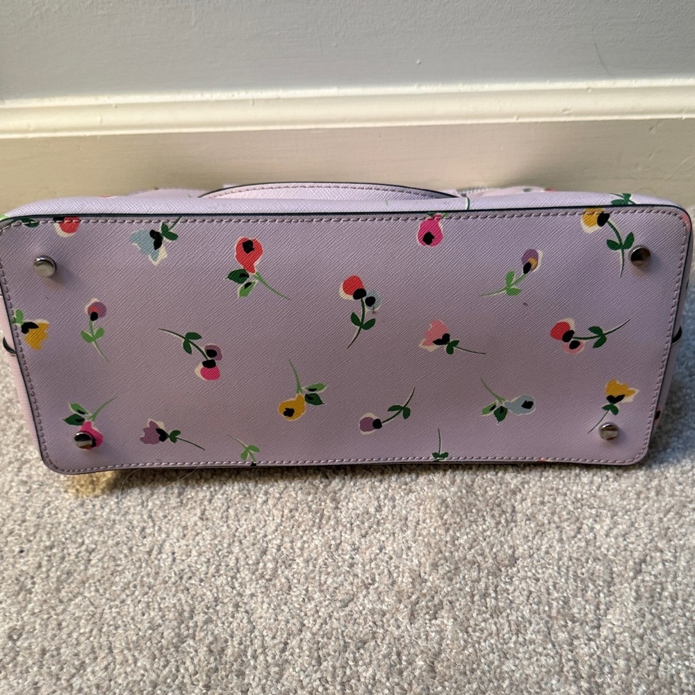 Kate Spade Lavender Floral Satchel - Picture 3 of 4